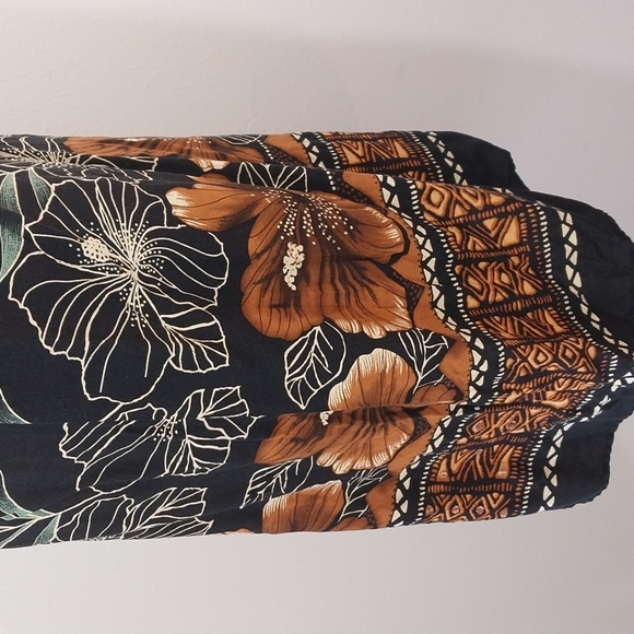 R&K Original Petites 10P Flowers Palms Tank Dress R & K - Picture 5 of 8